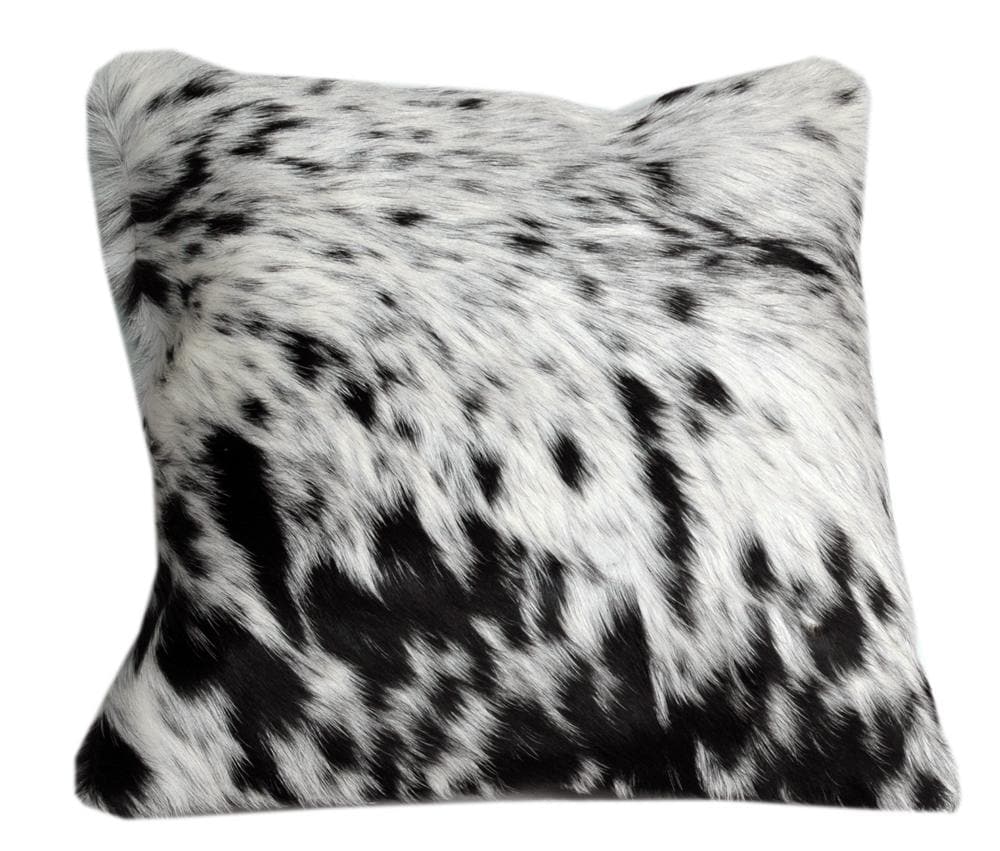 Natural Exotic Cowhide Hair-on Leather Cushion Covers - Rustic Decorative Home Accent with Eco-Friendly Style & Durability