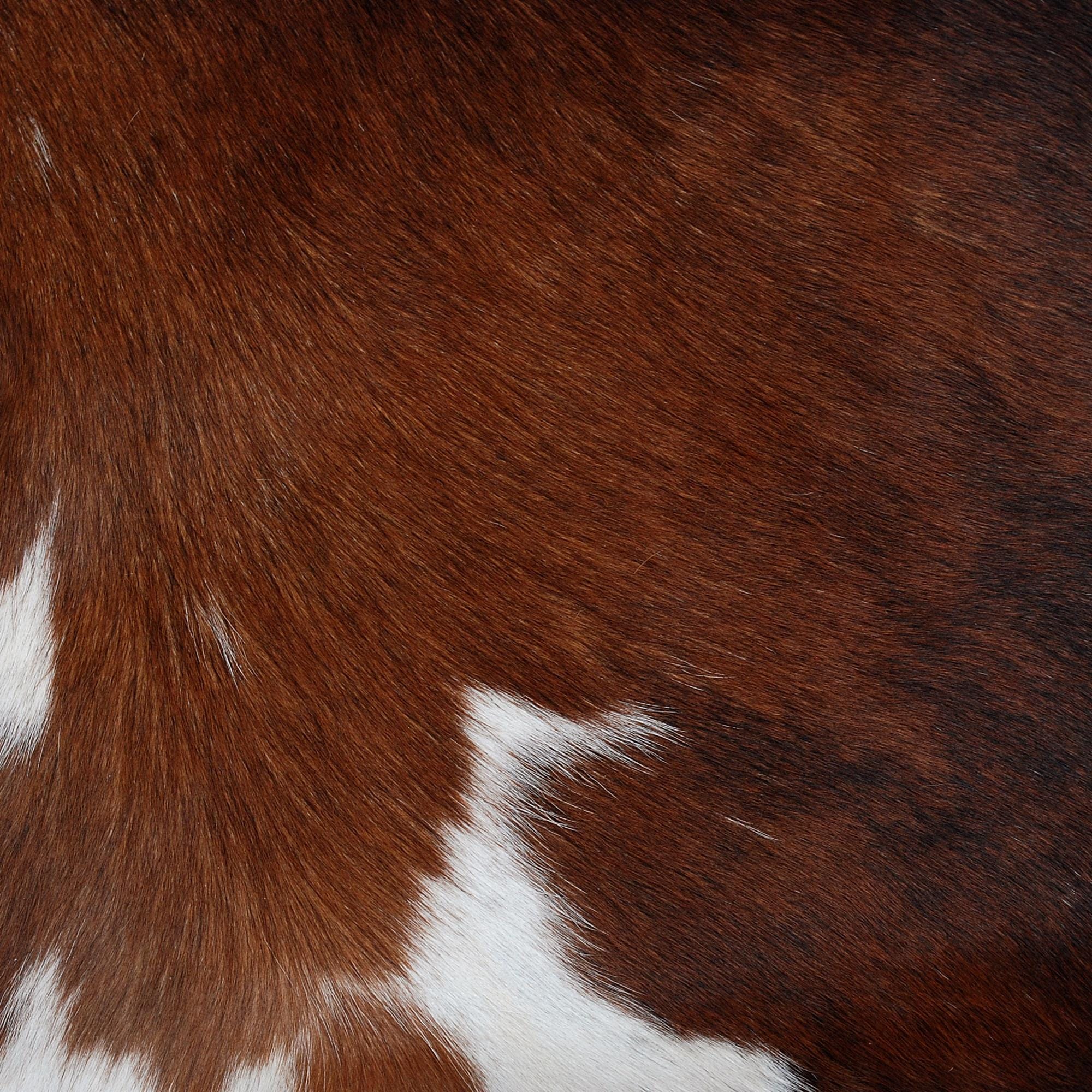 Luxurious Handmade Brown and White Cowhide Accent Cushion Cover for Sofa - Rustic Elegance - Natural Beauty - Unique Animal Patterns - Gift