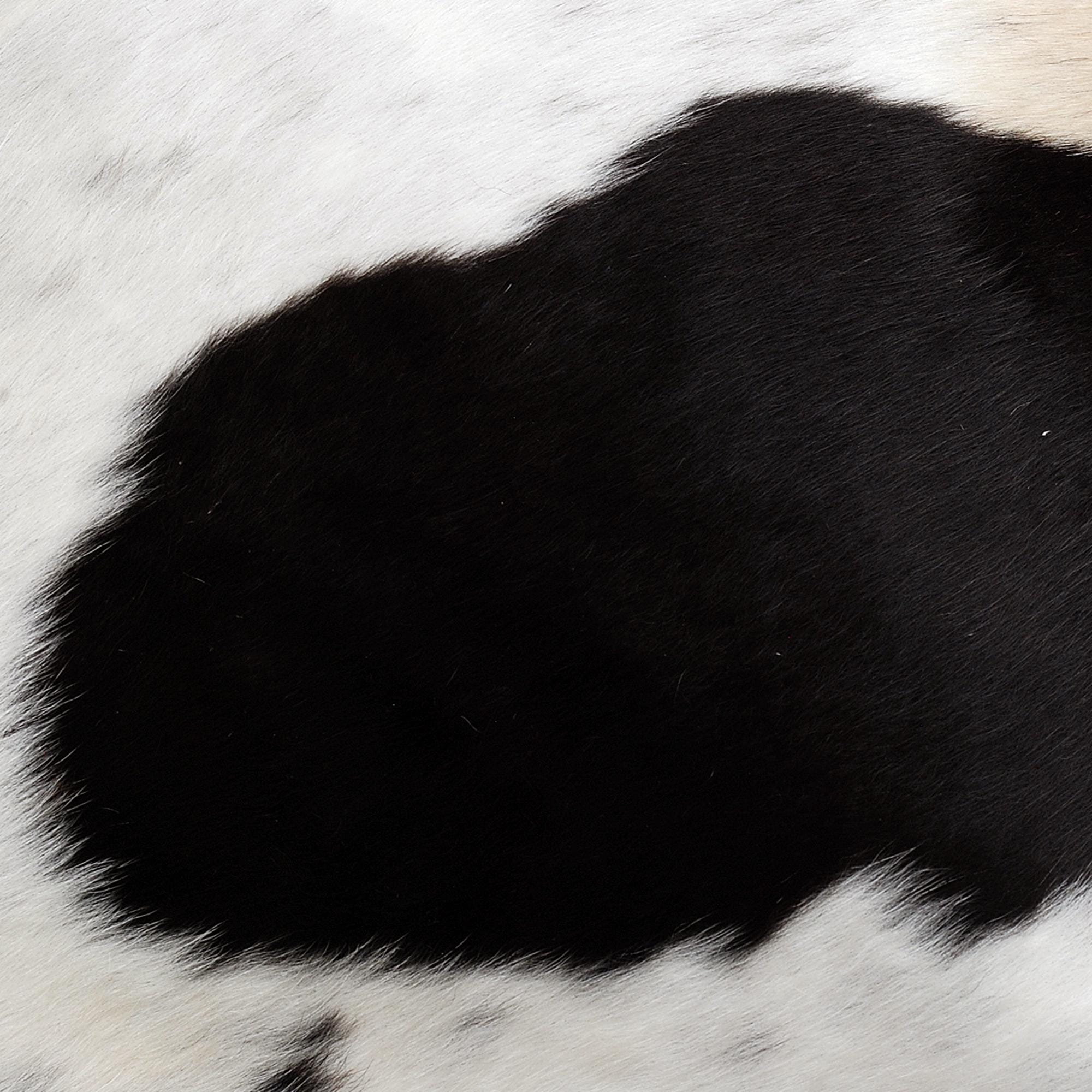 Luxurious Brown and White Cowhide Cushion Cover - Handmade Natural Cowhide Throw Pillow Cover with Unique Animal Patterns