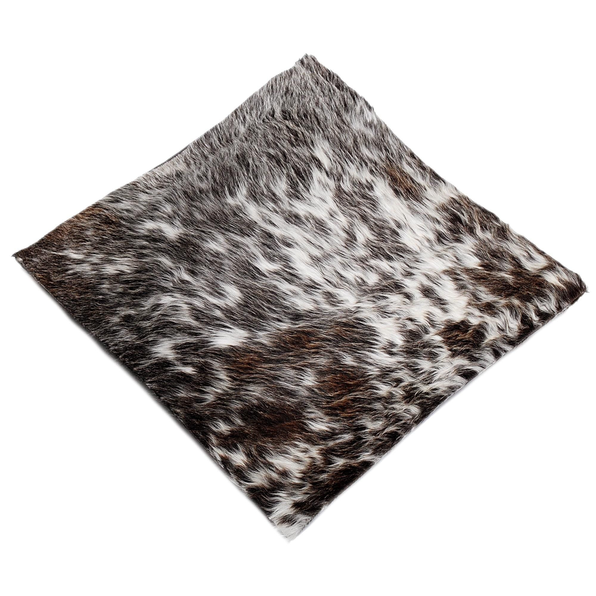 Luxurious Handmade Brown and White Cowhide Throw Cushion Cover - Natural Elegance for Home Decor