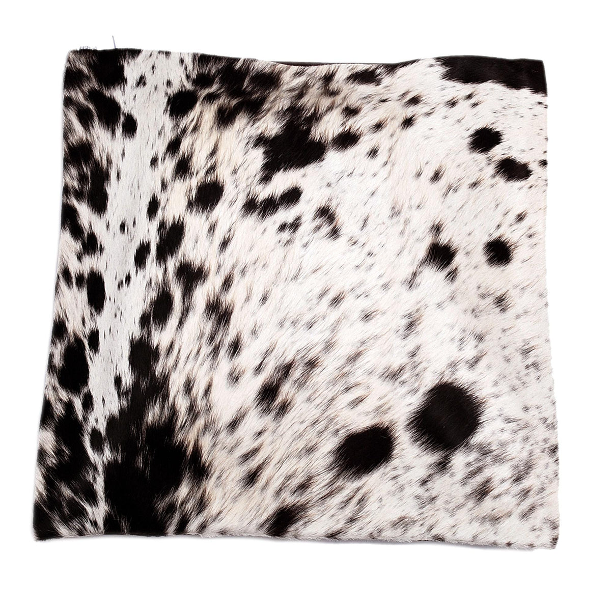 Luxury Handmade Cowhide Cushion Cover - Brown & White Animal Print Home Décor Accent