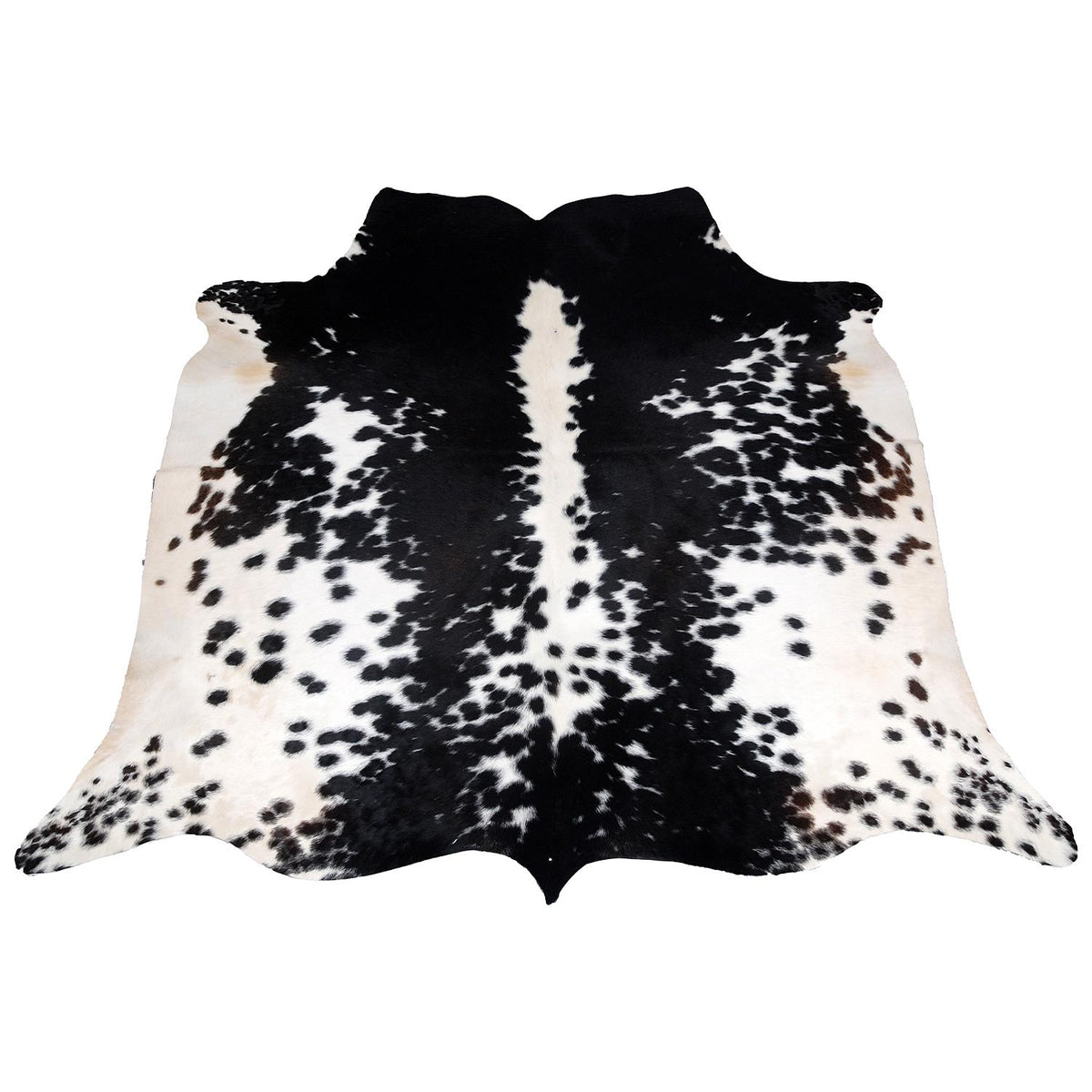 Luxurious Black & White Cowhide Rug - Hypoallergenic, Non-slip, Unique Natural Beauty - Stylish Bedroom - Living Room Décor - Free UK