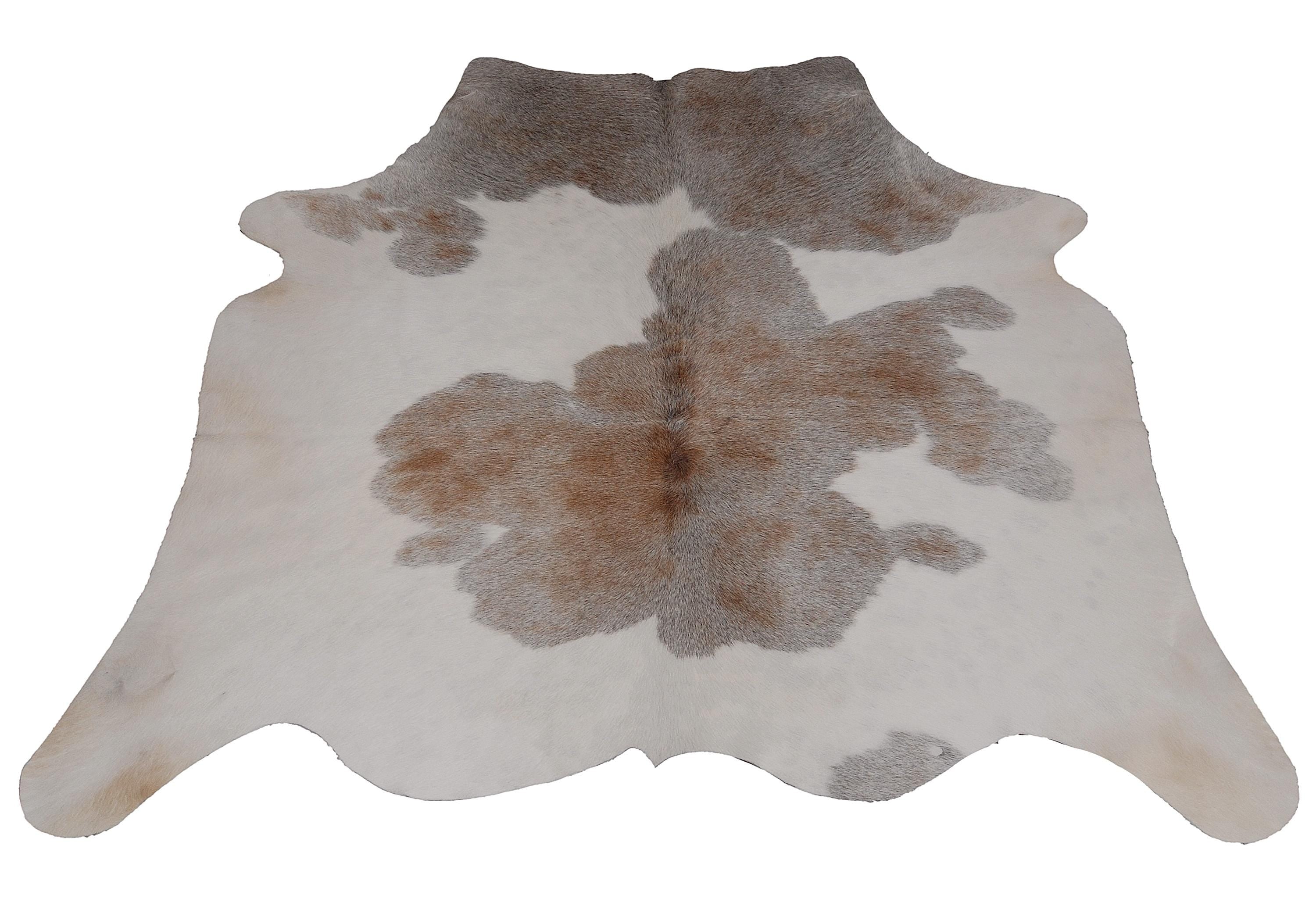 Luxury Hypoallergenic Brown & White Cowhide Rug | Non-Slip Suede Back | Non-Shedding | Perfect for Bedroom - Living Room Décor