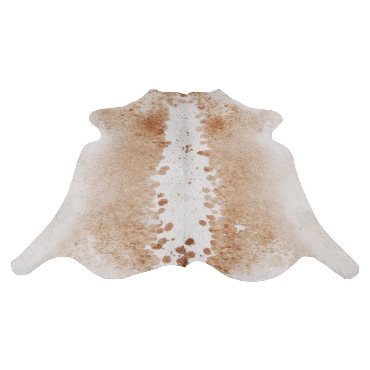 Luxurious Brown and White Cowhide Rug - Large Size - Hypoallergenic, Non-Slippery, Non-Shedding - Top Quality Exotic Natural Pattern Rug