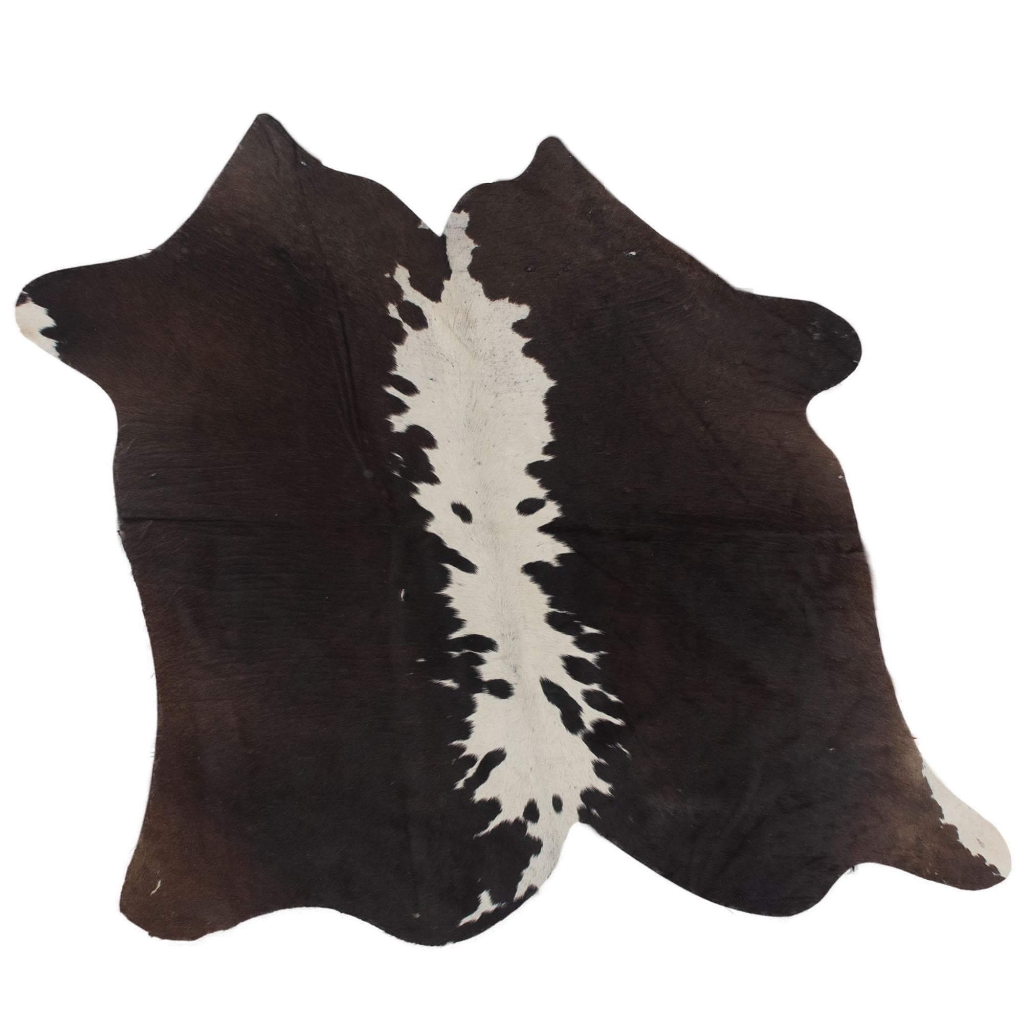 Luxury Handcrafted Cowhide Rug - Hypoallergenic, Non-Slip Backing, Unique Marks - Medium Size Perfect for Bedroom or Living Room