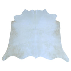 Luxurious Medium Brown & White Cowhide Rug - Hypoallergenic, Handcrafted, Durable, Unique Animal Pattern - Perfect for Living Room