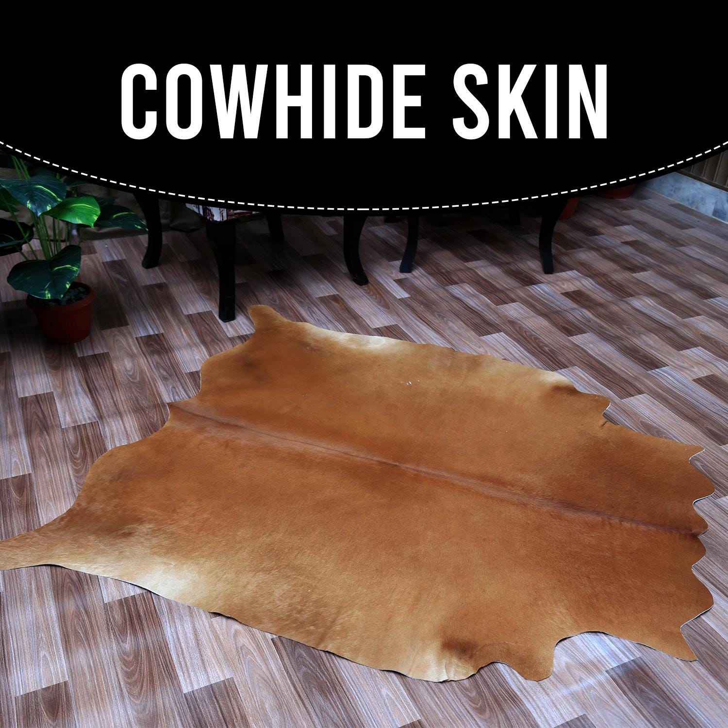 Luxurious Red & White Cowhide Rug - Handcrafted, Hypoallergenic, - Non-Slip for Elegant Home Décor
