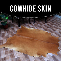 Luxurious Red & White Cowhide Rug - Handcrafted, Hypoallergenic, - Non-Slip for Elegant Home Décor