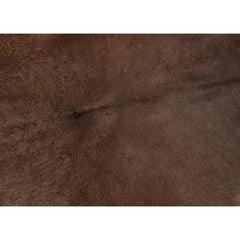 Luxurious Medium Brown and White Cowhide Rug for Bedroom/Living Room - Hypoallergenic, Handcrafted, and Durable Rustic Charm