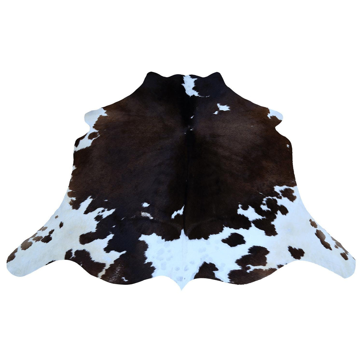 Luxury Brown & White Cowhide Rug | Non-Slip Backing | Hypoallergenic | Non-Shedding | Perfect for Bedroom - Living Room | Free Shipping in