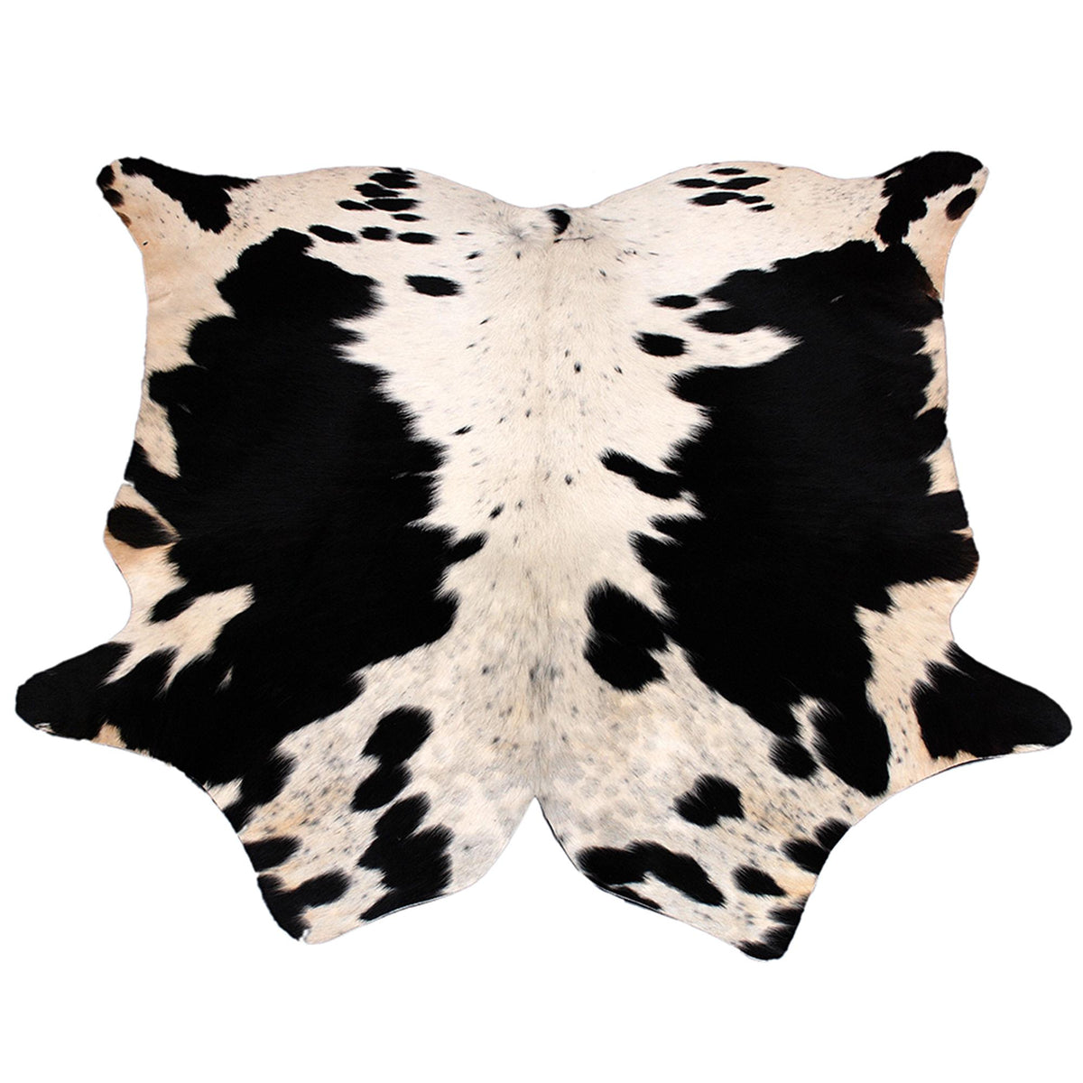 Luxurious Large Brown & White Cowhide Rug for Bedroom - Living Room, Hypoallergenic - Non-Slippery, Perfect for Upholstery
