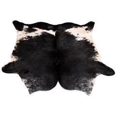 Luxury Hypoallergenic Cowhide Rug with Non-Slip Suede Back - Brown & White - Large Size - Ideal for Bedroom and Living Room - Free Shipping