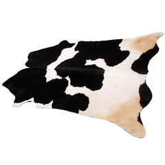 Stunning Black & White Cowhide Rug - Hypoallergenic, Non-Slip Backing, Hand-Selected Premium Hide - Perfect for Lounge Décor - Celestial Leather Limited