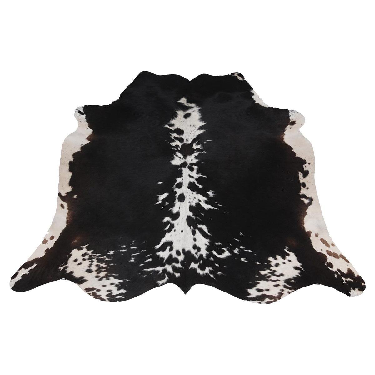 Stunning Black & White Cowhide Rug | Hypoallergenic - Non-shedding | Luxurious - Durable Animal Print Carpet for Lounge | Free UK Shipping