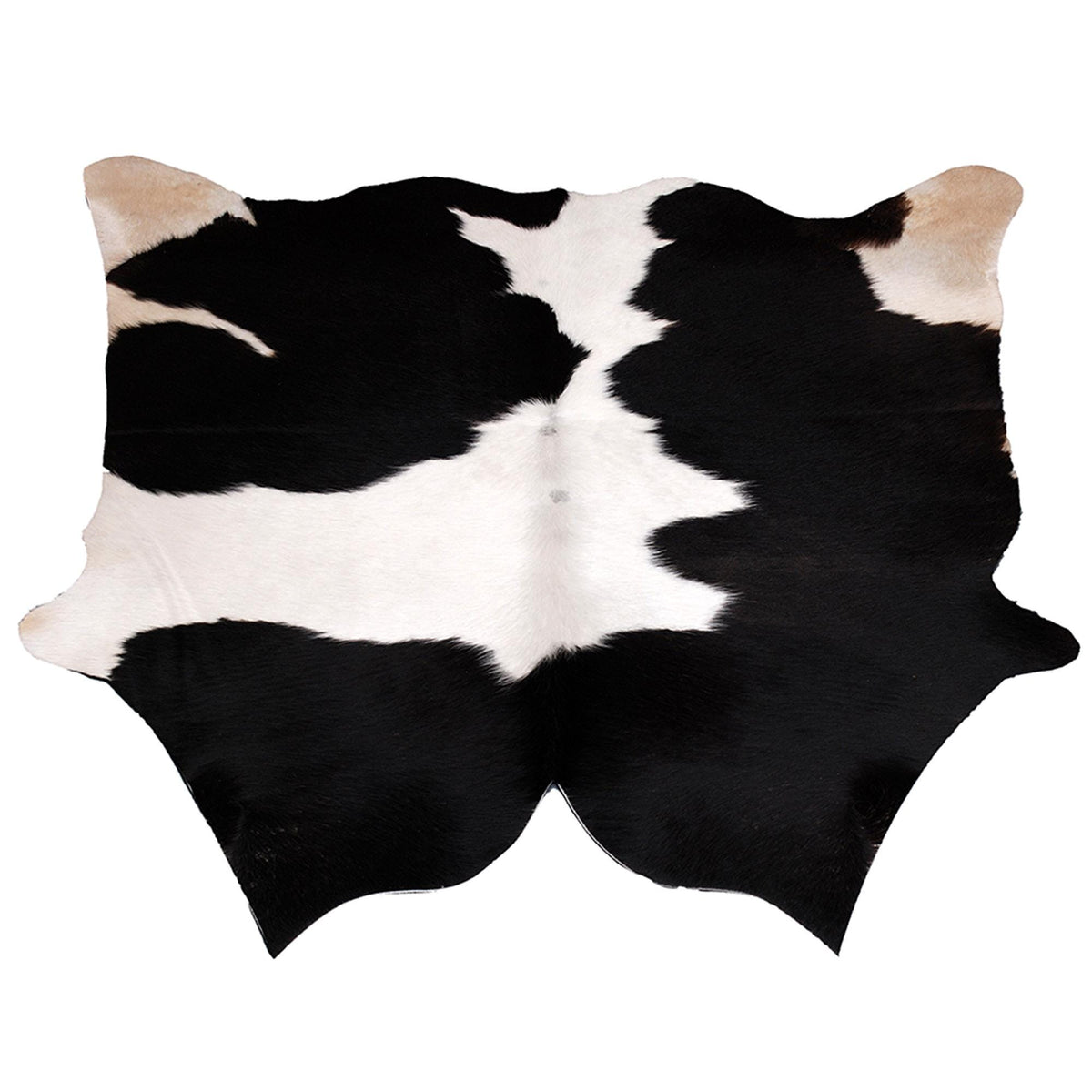 Luxurious Black & White Cowhide Rug with Non-Slip Backing - Hypoallergenic, Non-Shedding - Perfect for Bedroom - Living Room Decor - Free - Celestial Leather Limited