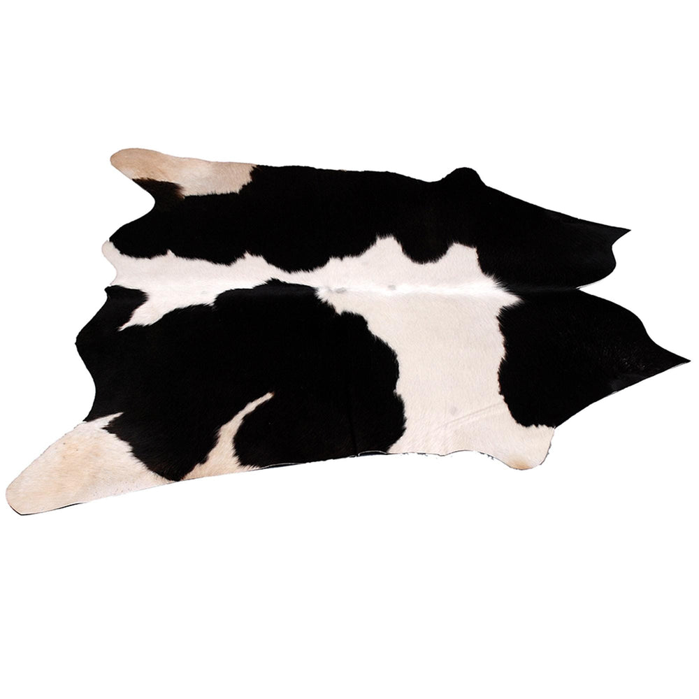 Luxurious Black & White Cowhide Rug with Non-Slip Backing - Hypoallergenic, Non-Shedding - Perfect for Bedroom - Living Room Decor - Free - Celestial Leather Limited
