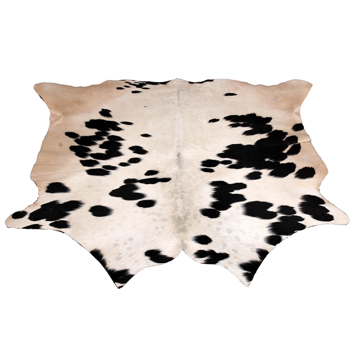 Luxury Brown & White Cowhide Rug for Bedroom - Living Room - Hypoallergenic, Non-Slip Suede Back, Non-Shedding - Free Shipping Across UK!