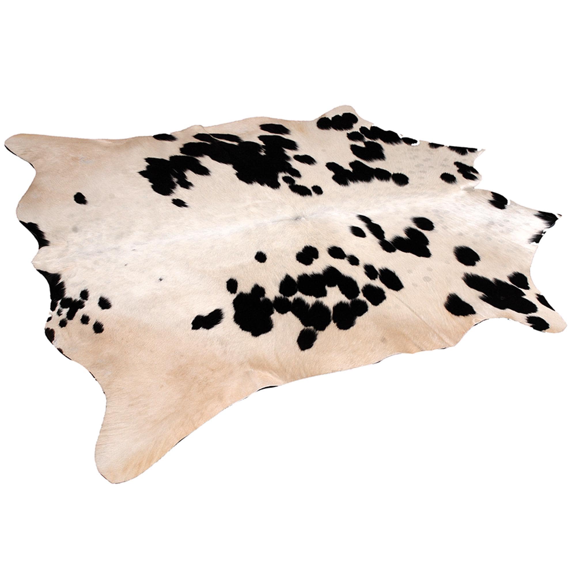 Luxury Brown & White Cowhide Rug for Bedroom - Living Room - Hypoallergenic, Non-Slip Suede Back, Non-Shedding - Free Shipping Across UK!