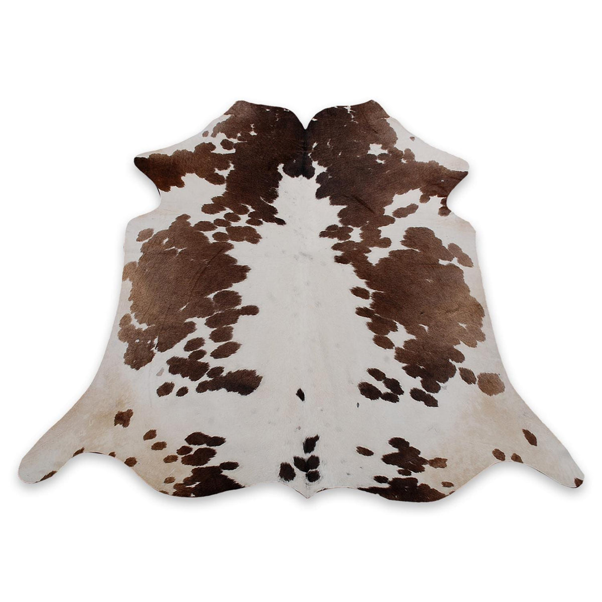 Luxury Brown and White Cowhide Rug - Hypoallergenic, Non-Slip, Non-Shedding - Large Area Rug for Home Decor - Free UK Shipping Included