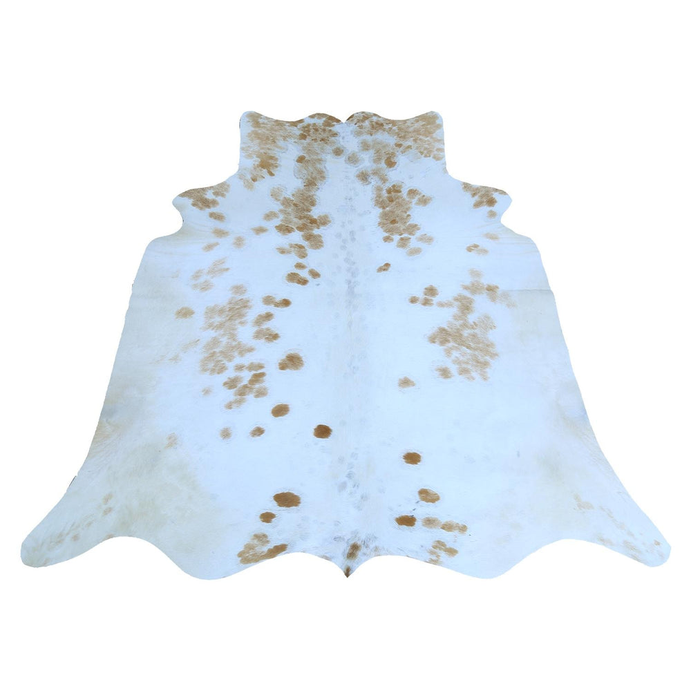 Luxury Brown and White Cowhide Rug for Elegant Home Decor - Hypoallergenic, Non-Slip, Non-Shedding - Large Size - Free Shipping in UK - Celestial Leather Limited