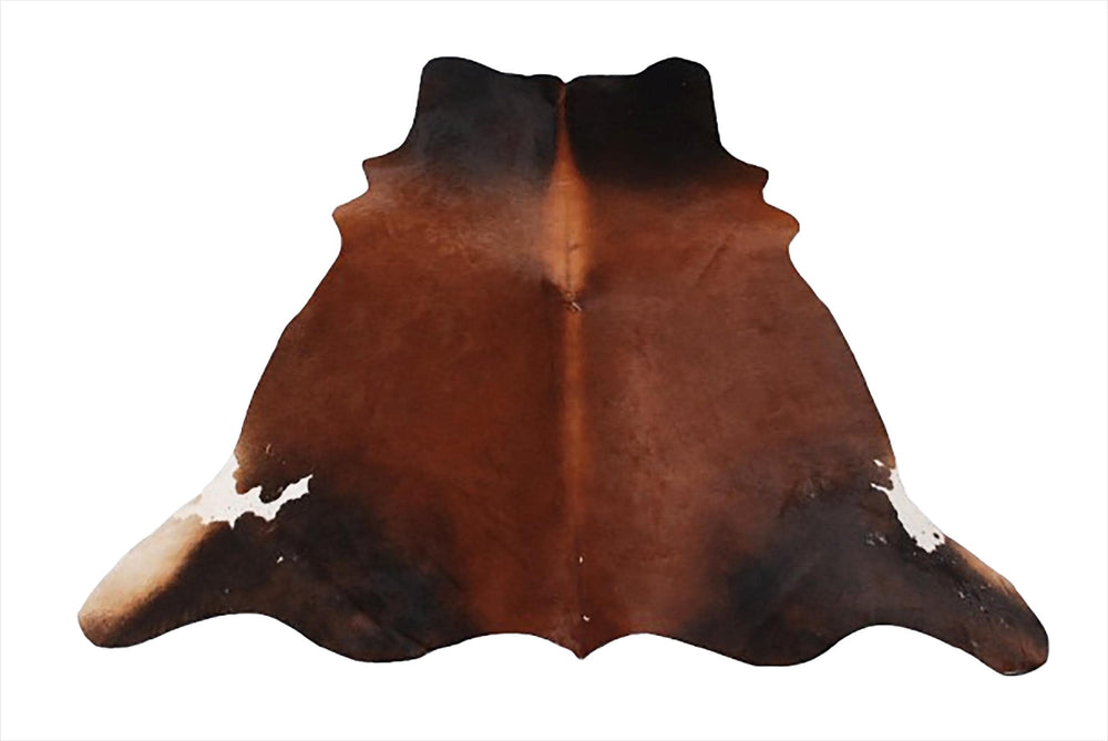 Luxurious Hypoallergenic Cowhide Rug with Stunning Red & White Animal Pattern - Non-Slip Suede Backing - Large Size - Versatile and Durable - Celestial Leather Limited