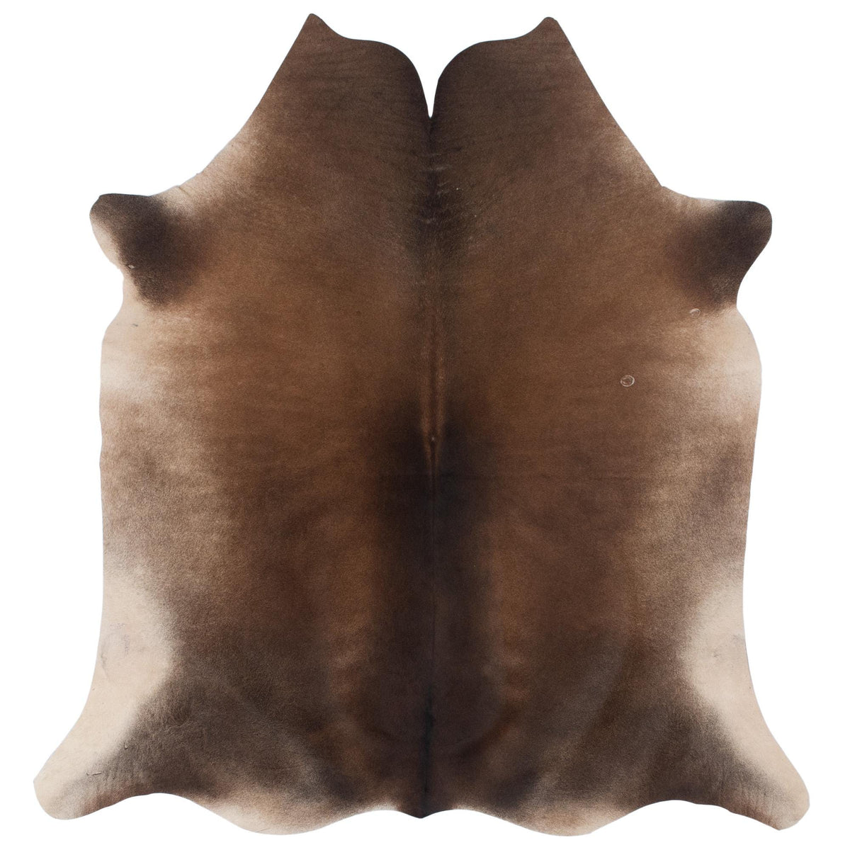 Luxurious Brown & White Hair Cowhide Rug for Elegant Home Decor - Large Size, Hypoallergenic, Non-Slip Back, Non-Shedding - Free Shipping!