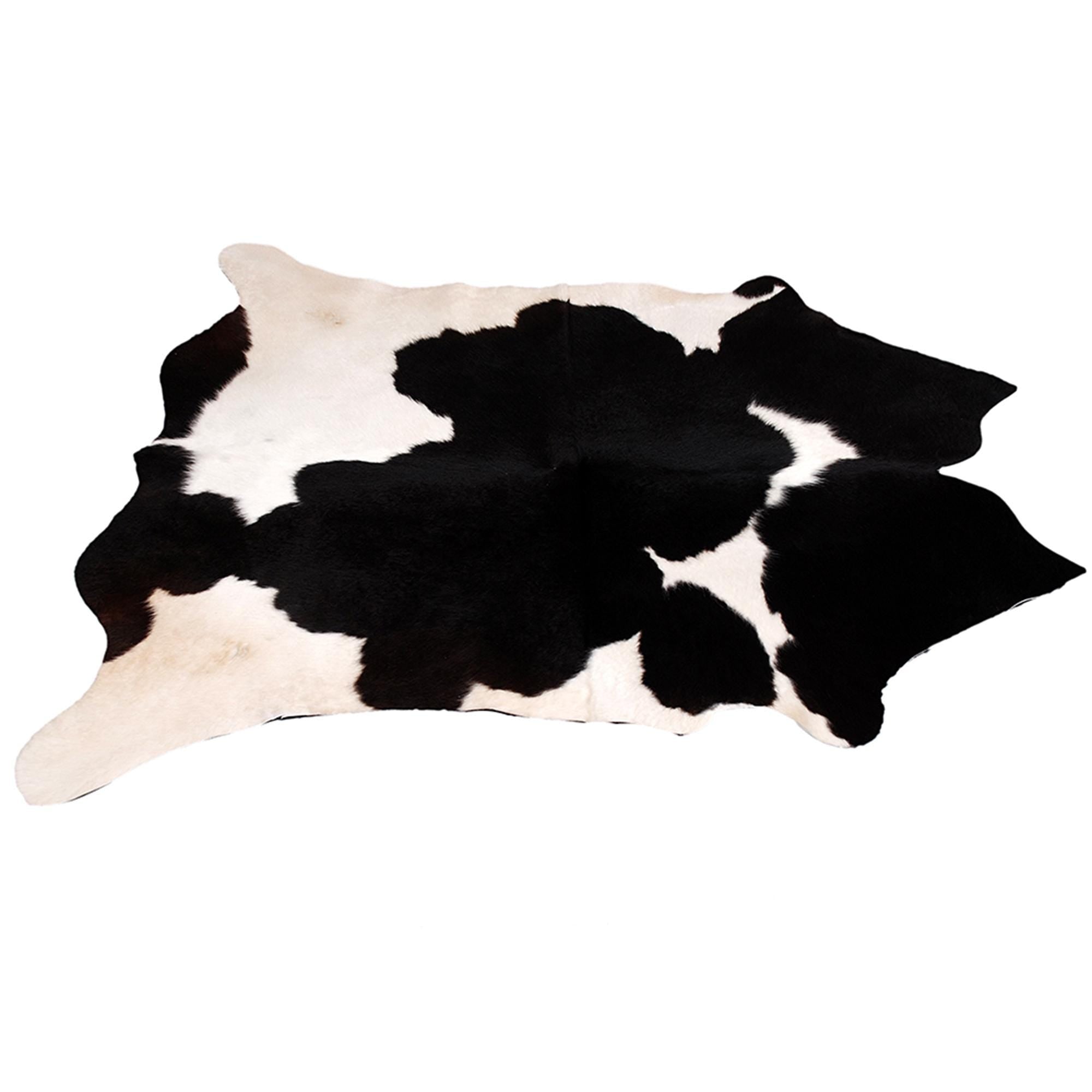 Luxury Black & White Large Cowhide Rug - Hypoallergenic, Non-Slip, Non-Shedding - Premium Natural Cow Skin for Elegant Home Decor by Top - Celestial Leather Limited