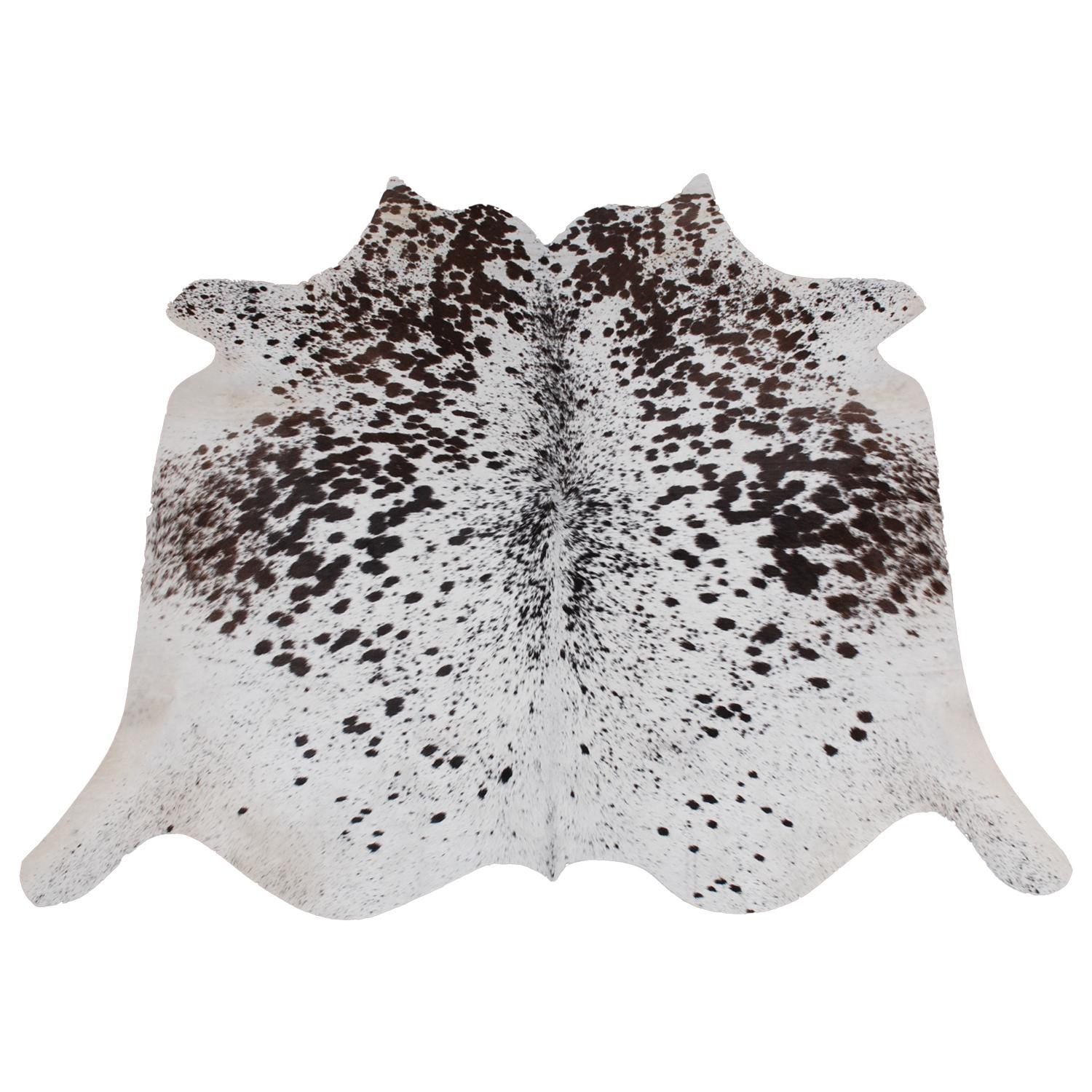 Luxury Brown & White Cowhide Rug for Home Decor - Large Size, Hypoallergenic, Non-Slip Back, Non-Shedding, Top Quality, Free Shipping - Celestial Leather Limited