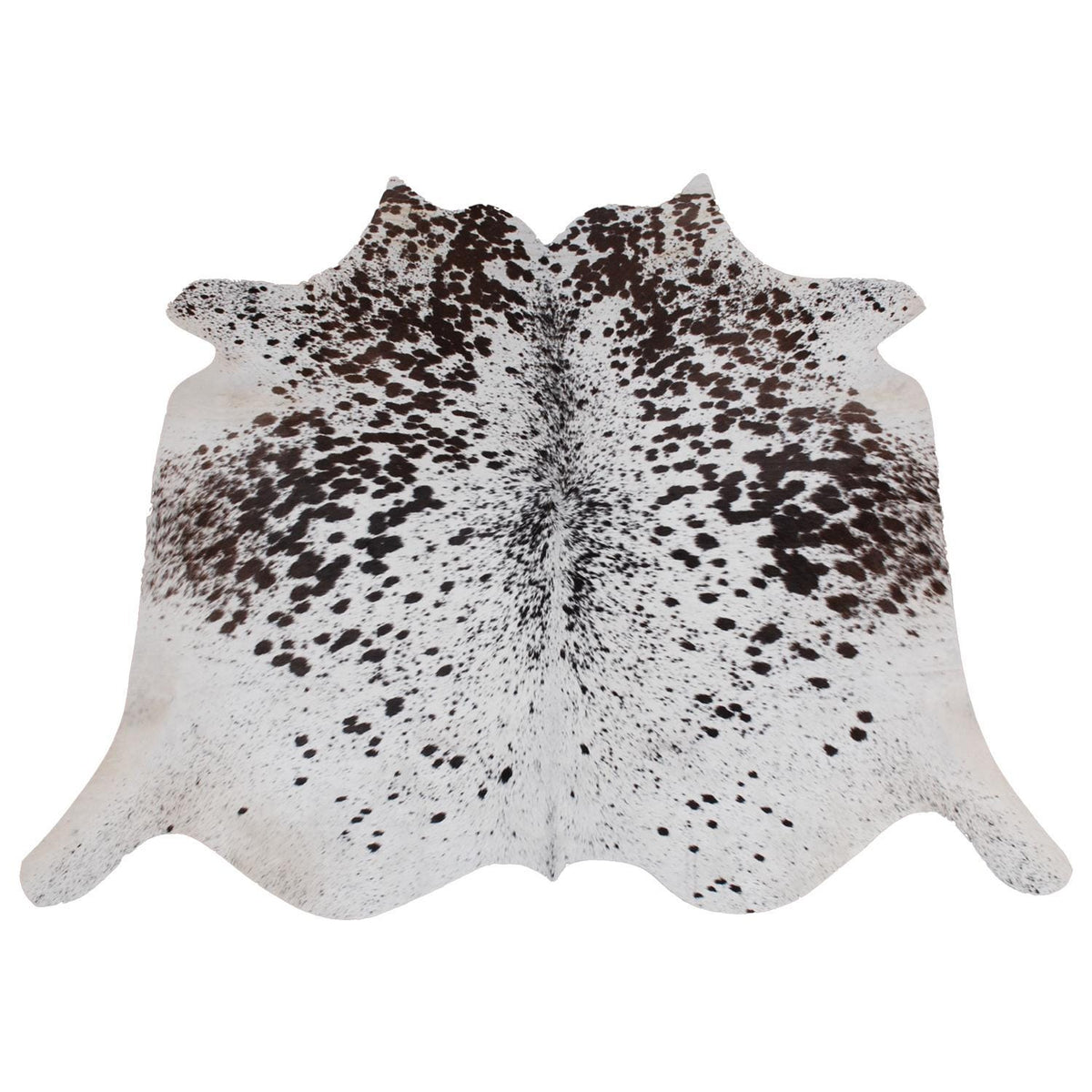 Luxury Brown & White Cowhide Rug for Home Decor - Large Size, Hypoallergenic, Non-Slip Back, Non-Shedding, Top Quality, Free Shipping - Celestial Leather Limited