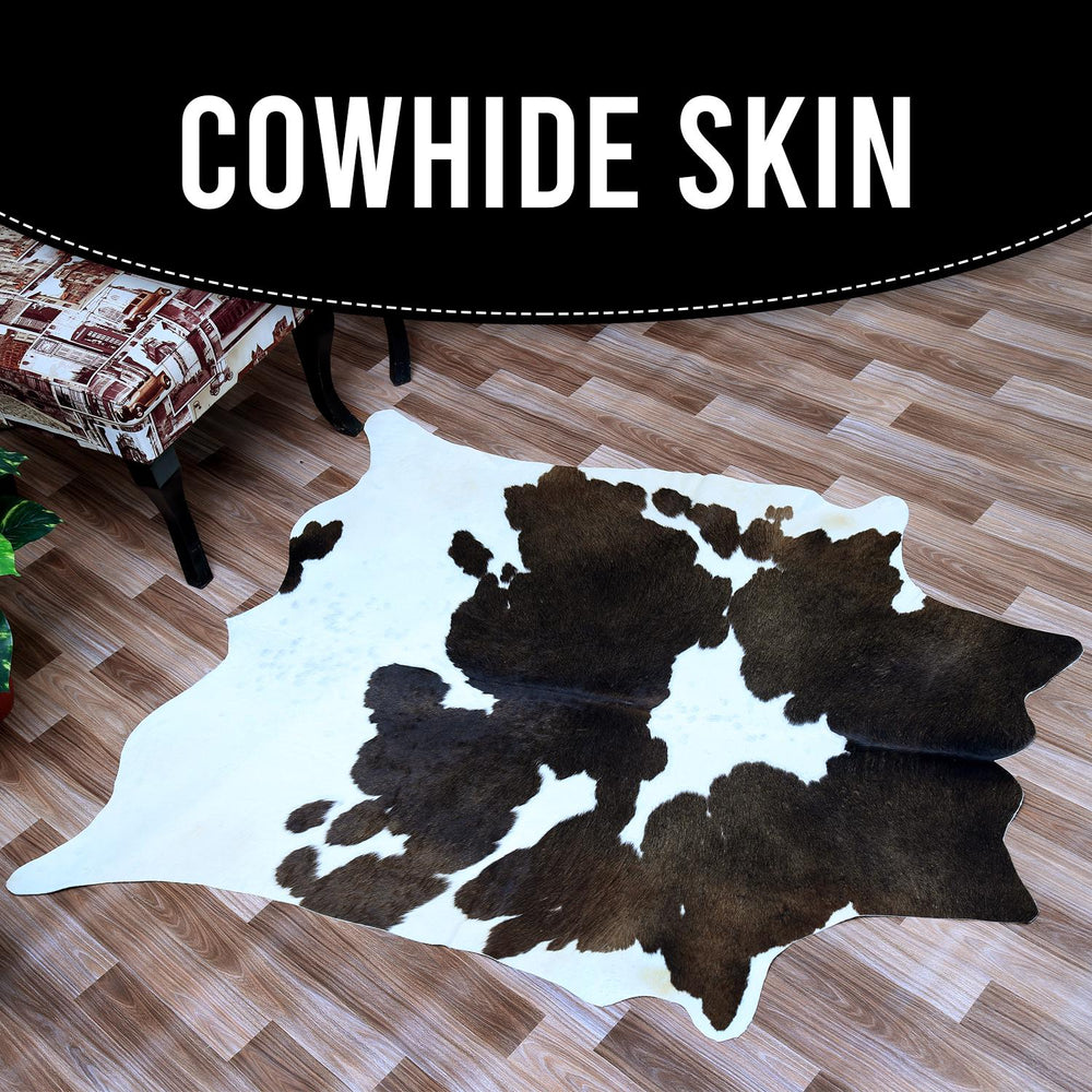 Stunning Animal Print Cowhide Rug - Hypoallergenic, Non-Slip Suede Back, Hand-Selected Premium Hide - Free UK Shipping - Celestial Leather Limited
