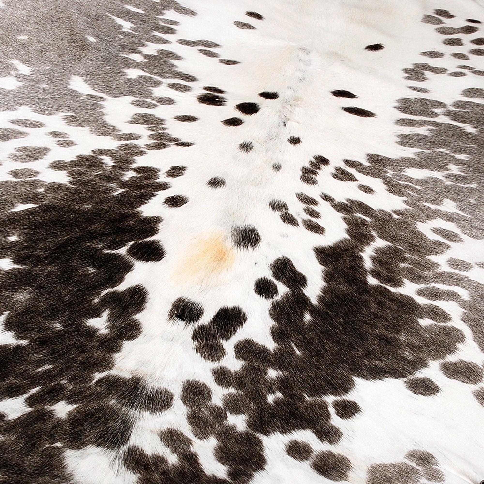Luxurious Large Brown and White Cowhide Rug - Hypoallergenic, Non-Slip, Non-Shedding - Perfect for Upholstery - Free Shipping in UK