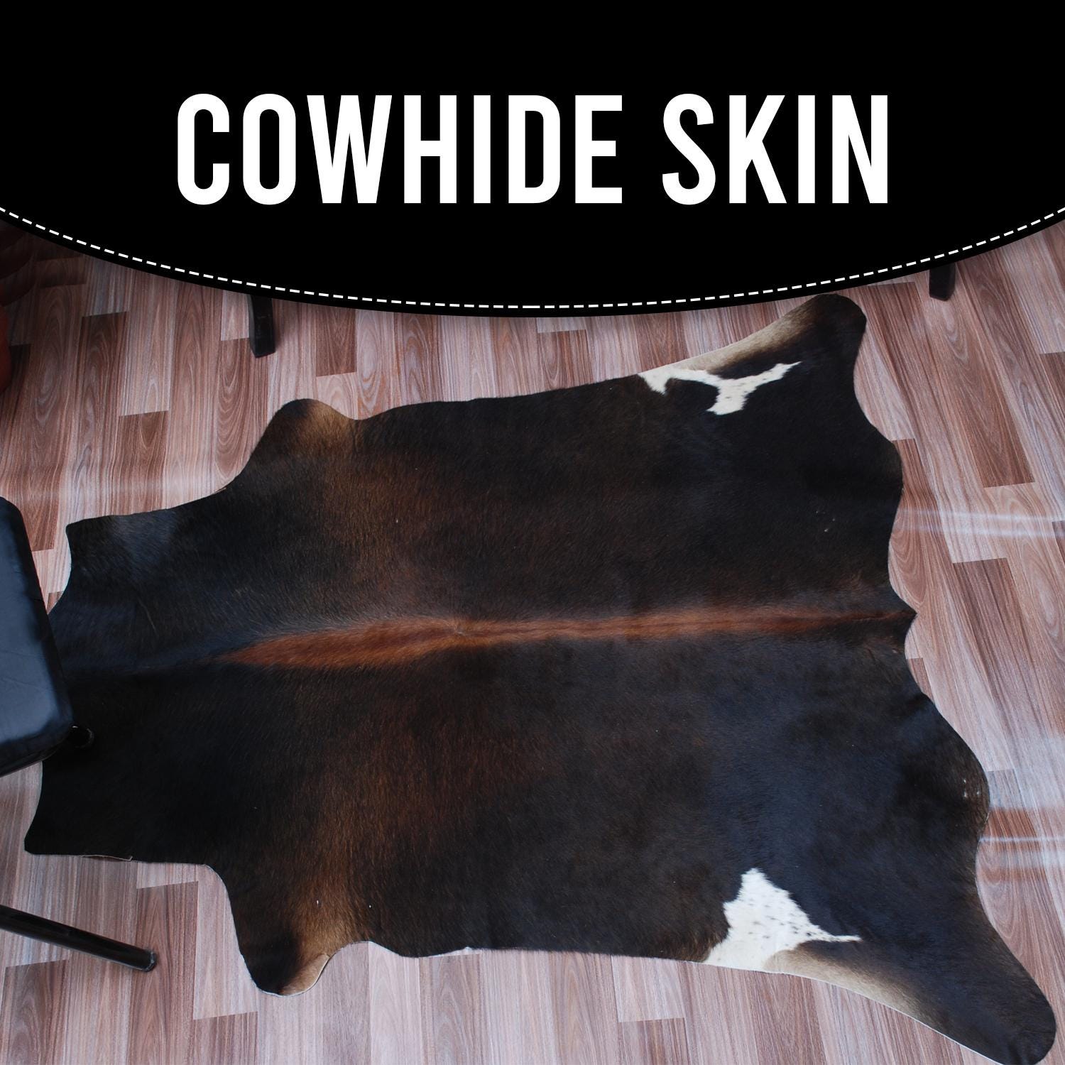 Luxurious Red & White Cowhide Rug - Soft - Hypoallergenic Hide Carpet for Any Room - Non-Slip Backing - Free UK Shipping - Celestial Leather Limited