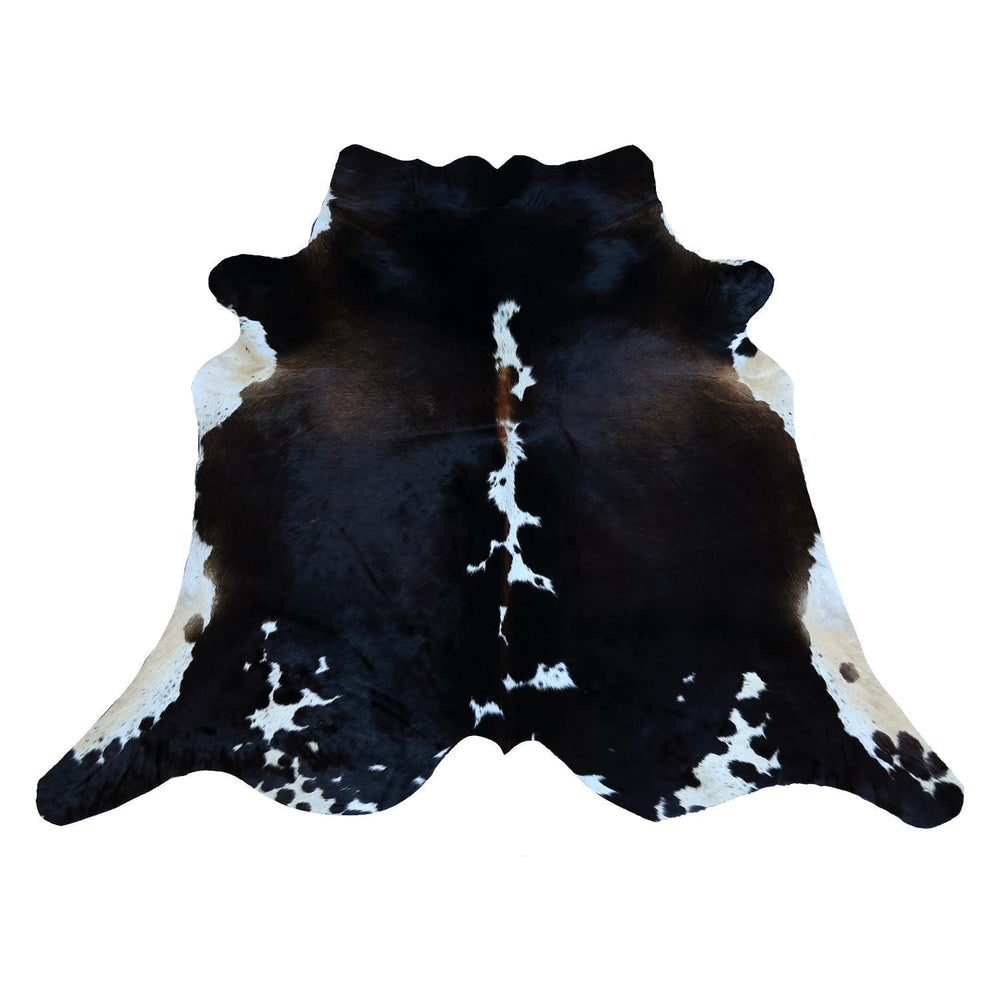 Luxurious Brown & White Cowhide Rug for Bedroom - Living Room - Hypoallergenic, Non-Slip, Non-Shedding - Large Size - Free Shipping in UK - Celestial Leather Limited