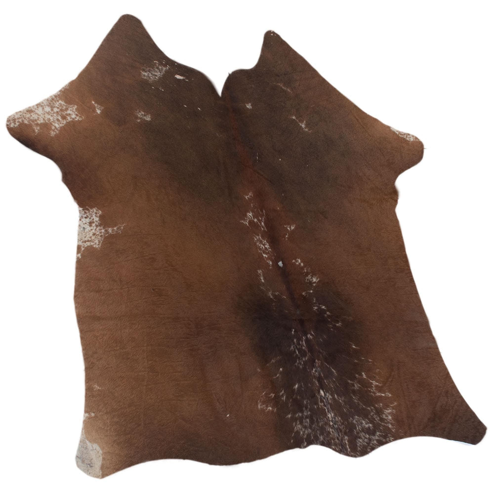 Luxurious Brown & White Cowhide Rug | Large Size for Elegant Home Decor - Hypoallergenic, Non-Slip, Non-Shedding - Free Shipping across UK - Celestial Leather Limited