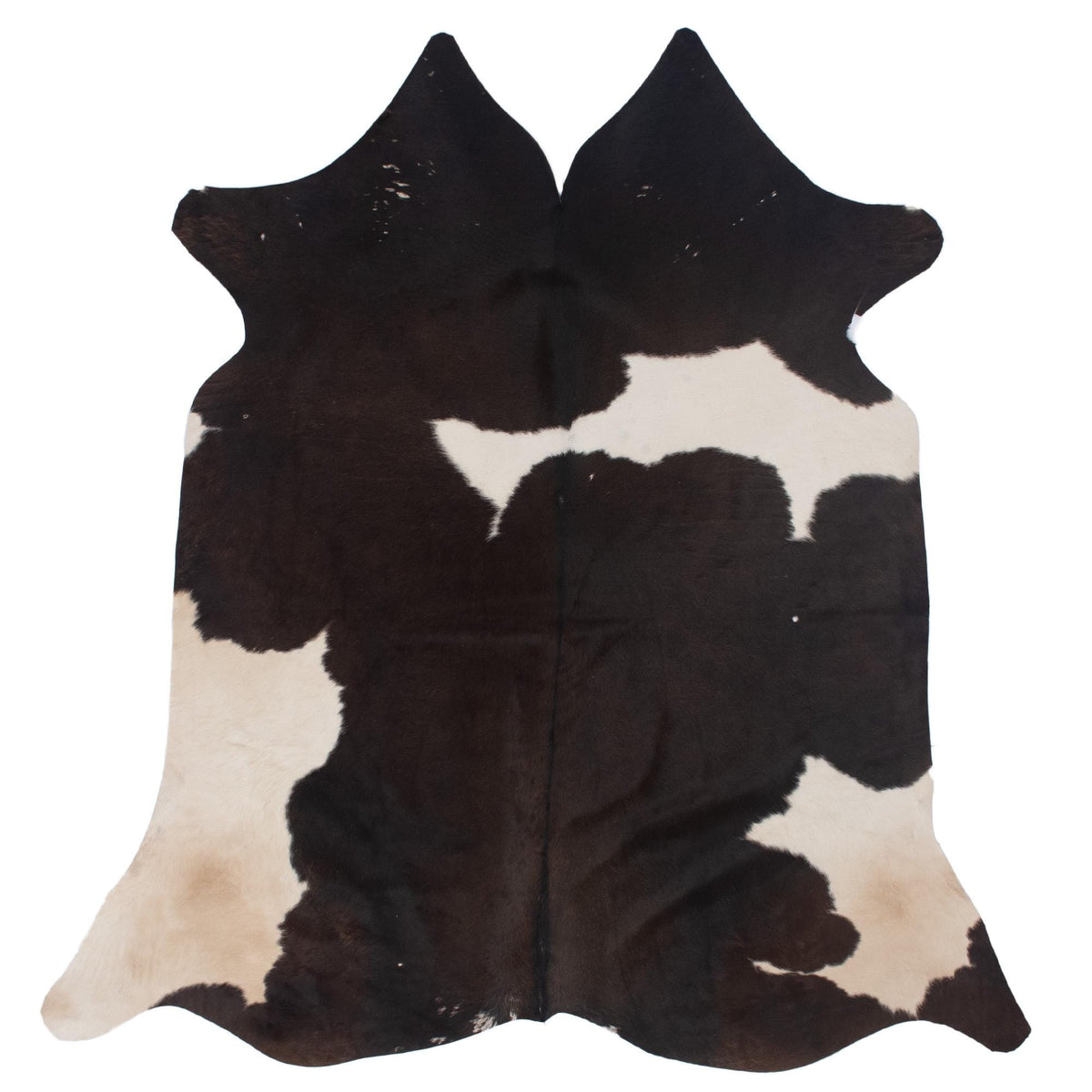 Luxurious Brown & White Cowhide Rug for Bedroom - Living Room - Hypoallergenic, Non-Slip, Non-Shedding, Top Quality, Free UK Shipping!