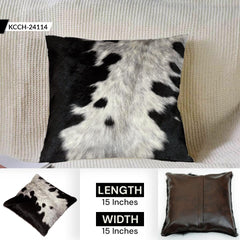 Handcrafted Genuine Cowhide Cushion Cover - Stylish, Eco-Friendly, and Durable Home Décor Accent for Any Room in Your House