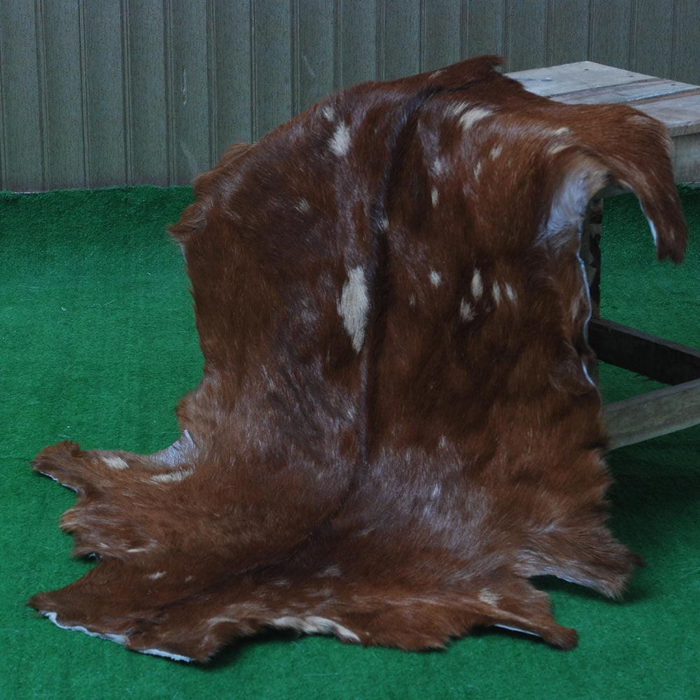 Luxury Handmade Multicolor Goat Skin Rug - Soft, Durable, Eco-Friendly & Hypoallergenic - Unique Rustic Charm for Your Home - Celestial Leather Limited