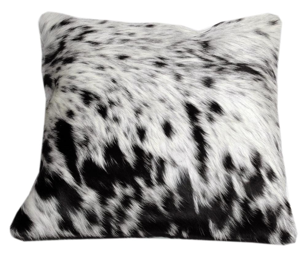 Natural Exotic Cowhide Hair-on Leather Cushion Covers - Rustic Decorative Home Accent with Eco-Friendly Style & Durability
