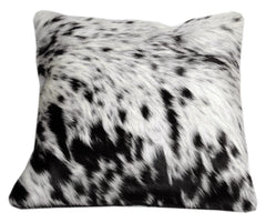 Natural Exotic Cowhide Hair-on Leather Cushion Covers - Rustic Decorative Home Accent with Eco-Friendly Style & Durability