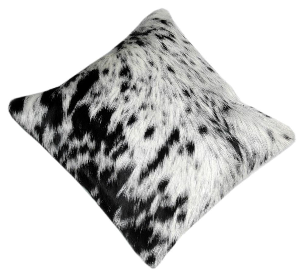Natural Exotic Cowhide Hair-on Leather Cushion Covers - Rustic Decorative Home Accent with Eco-Friendly Style & Durability