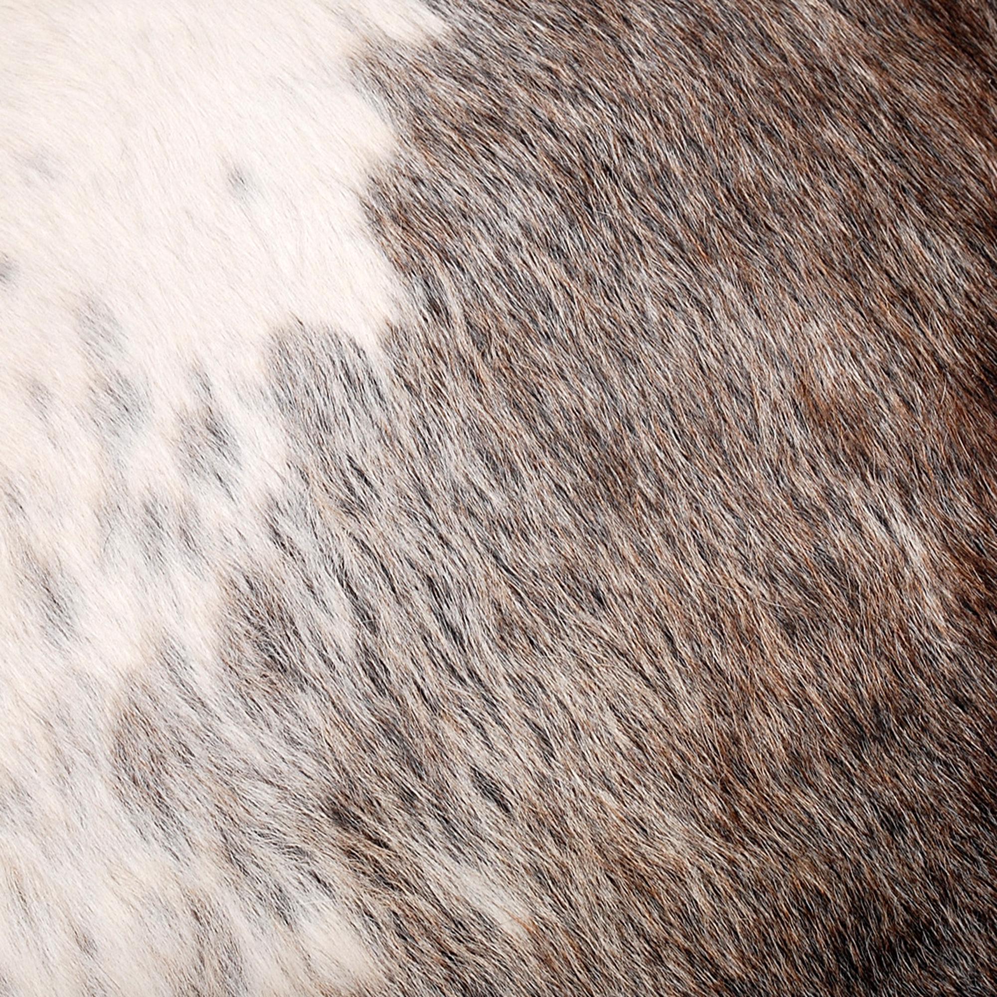 Luxury Handmade Brown & White Cowhide Sofa Accent Cushion Cover - Rustic Elegance for Home Décor