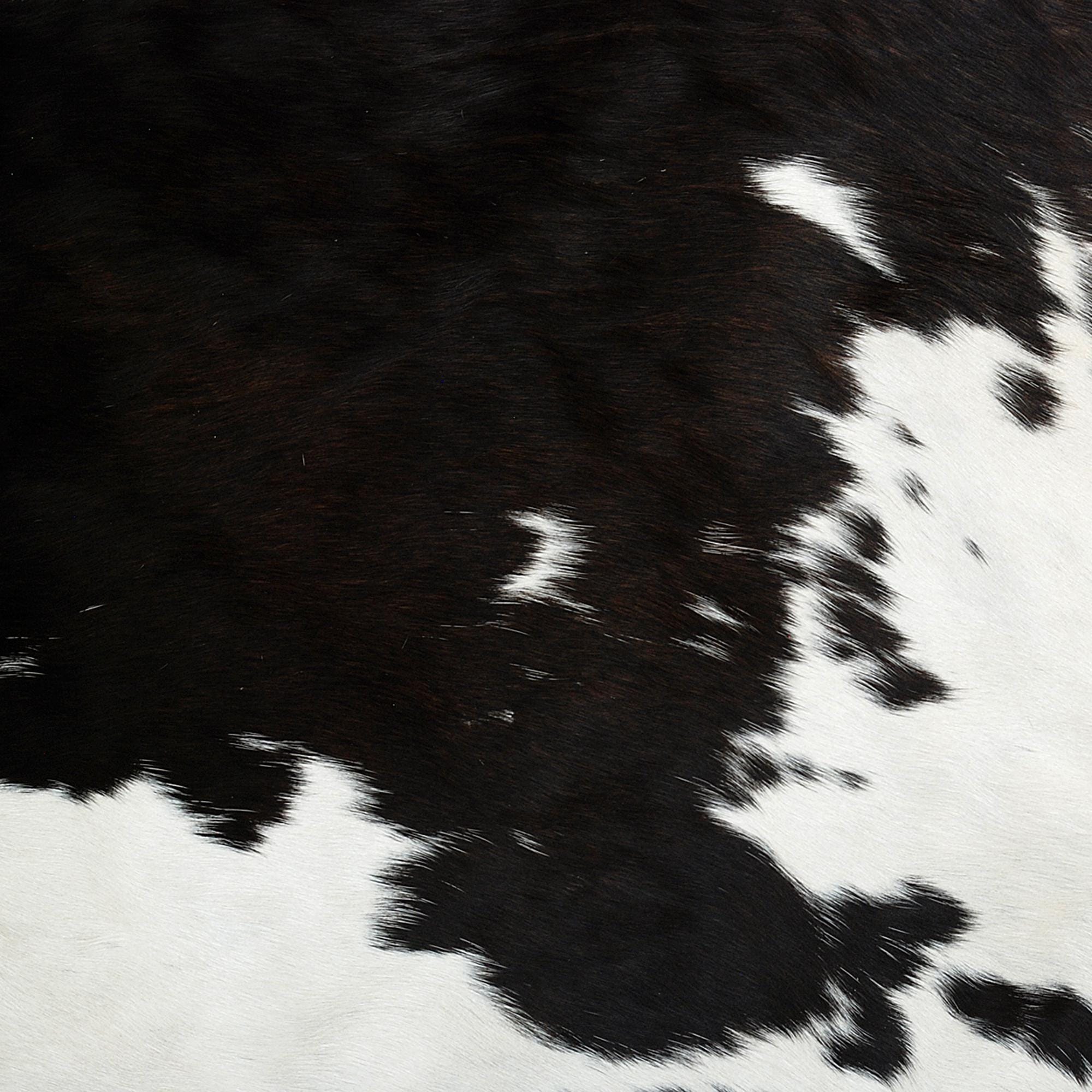 Handmade Brown & White Cowhide Cushion Cover with Animal Print - Luxury Rustic Farmhouse Decor - Unique Natural Patterns - Soft Faux Leather