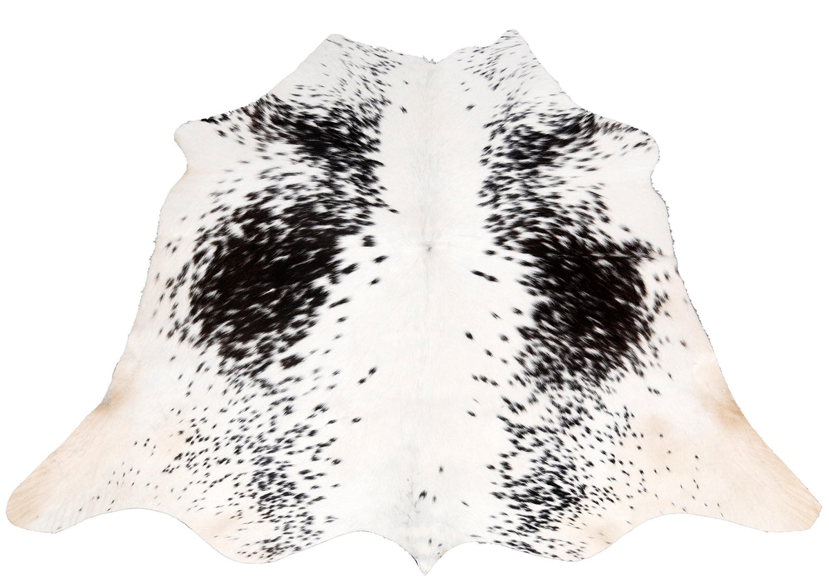 Luxurious Dark Brown Cowhide Rug - Hypoallergenic, Handcrafted Natural Hide with Non-Slip Backing for Bedroom/ Living Room