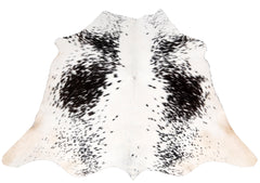 Luxurious Dark Brown Cowhide Rug - Hypoallergenic, Handcrafted Natural Hide with Non-Slip Backing for Bedroom/ Living Room