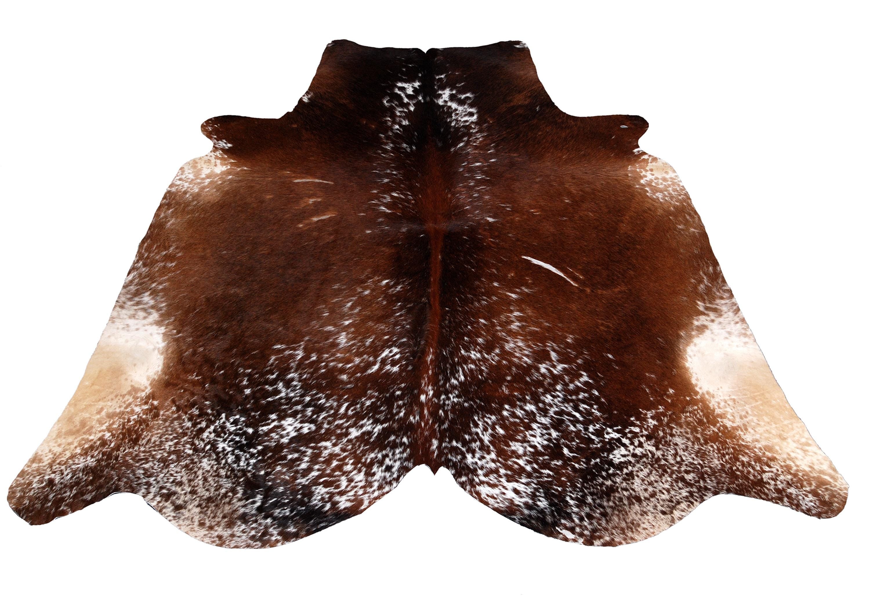 Premium Multicolour Cowhide Rug - Large Animal Print Carpet for Chic Living Spaces - Handcrafted, Hypoallergenic, Non-Slip Suede Back