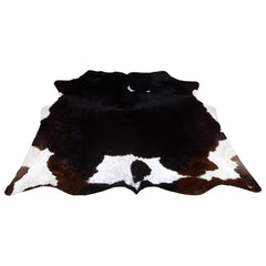 Premium Dark Brown & White Cowhide Rug, Extra Large, Hypoallergenic, Non Slip Back, Hand selected from Brazilian Hides