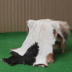 Luxury Multicolour Goat Skin Rug Handmade from 100% Pure Goat Skin | Soft, Durable, Hypoallergenic, Eco-Friendly | Unique Colour Variations,