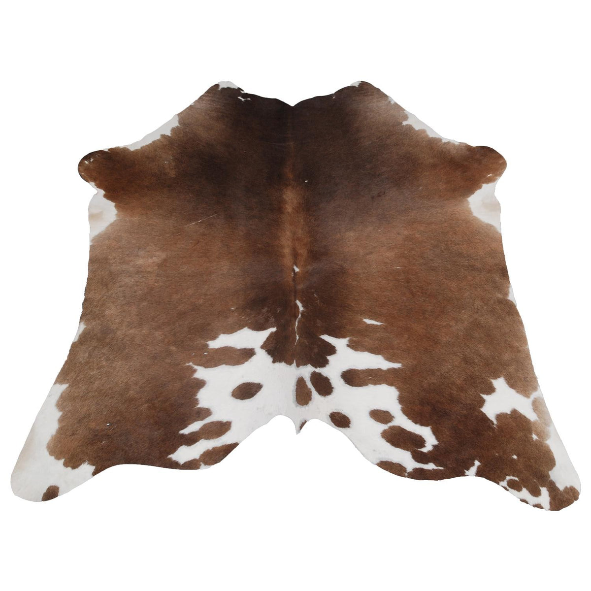 Luxurious Handselected Dark Brown & White Cowhide Rug for Bedroom Decor - Extra Large Hypoallergenic Non Slippery Area Rug - Free Shipping