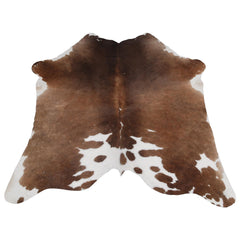 Luxurious Handselected Dark Brown & White Cowhide Rug for Bedroom Decor - Extra Large Hypoallergenic Non Slippery Area Rug - Free Shipping