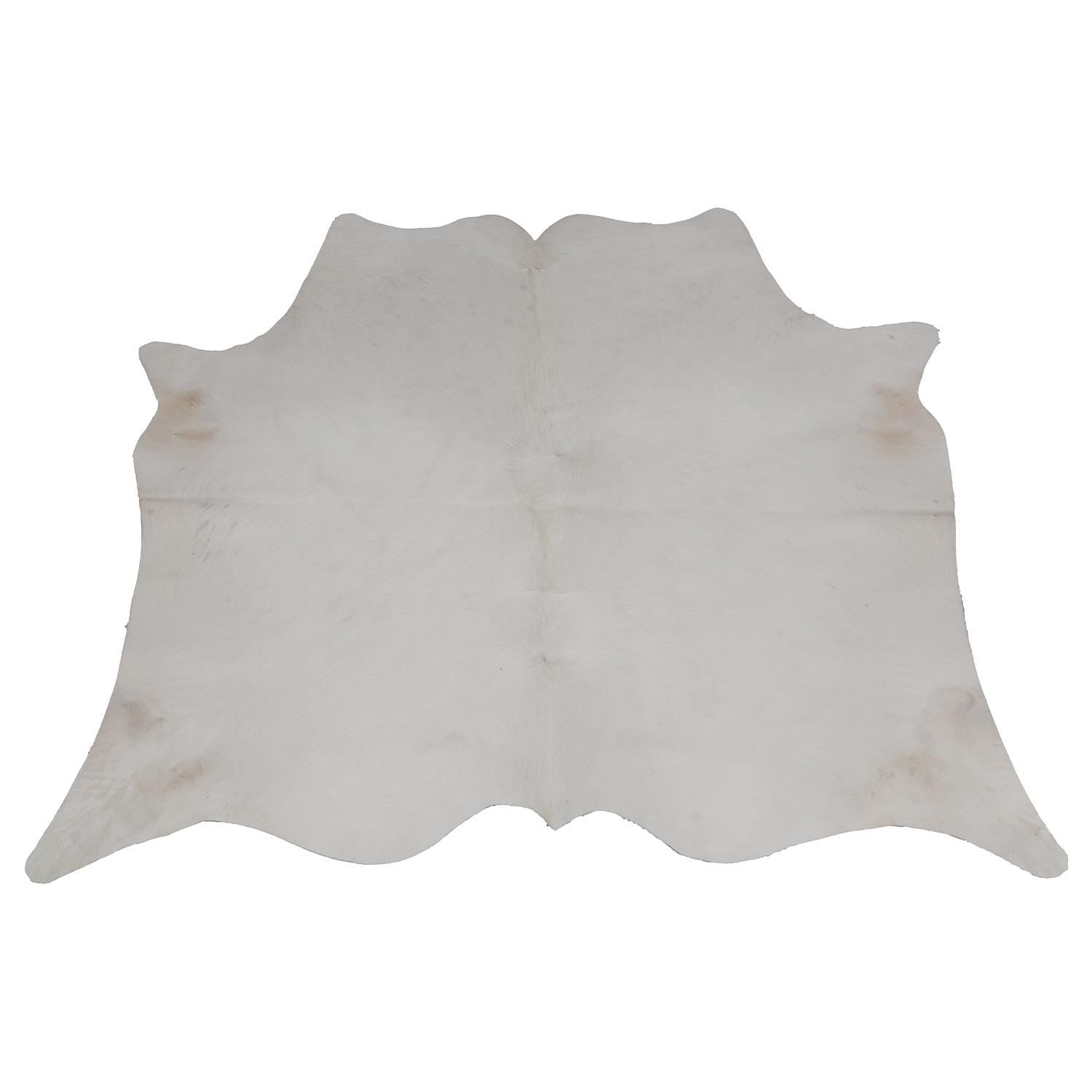 Luxurious Classic Grey and White Cowhide Rug with Non-Slip Suede Backing - Handcrafted, Hypoallergenic, and Virtually Non-Shedding